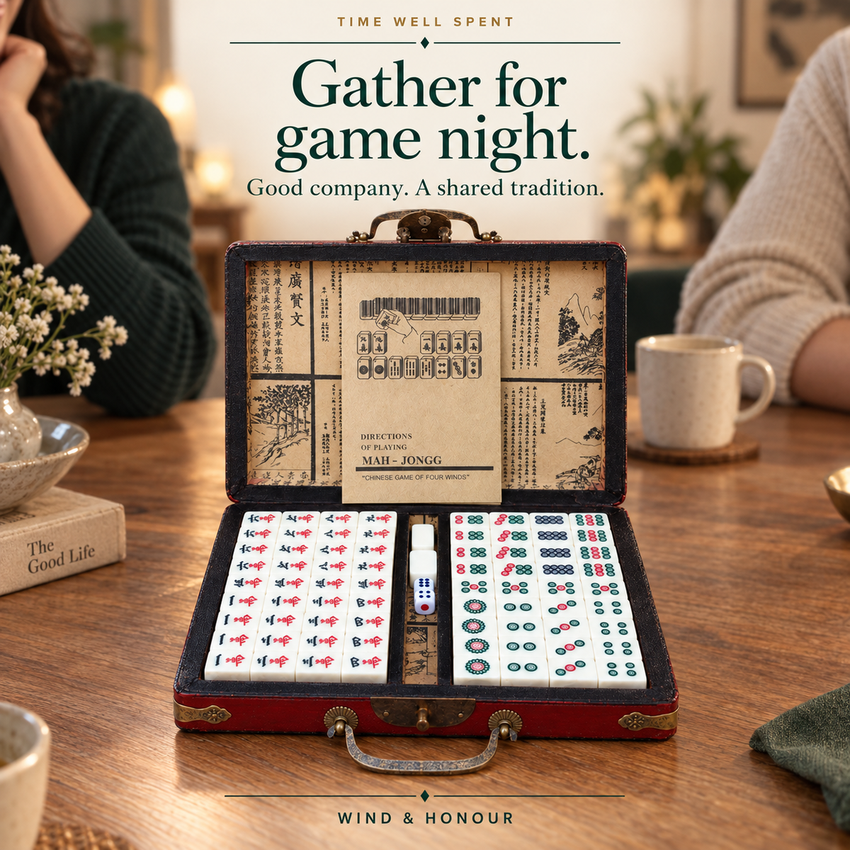 Travel Mahjong Set with Case