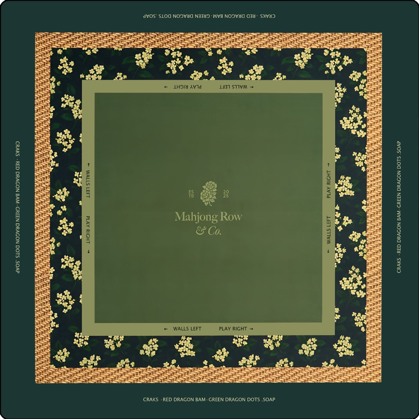 The Table Mat for a Mahjong playing surface