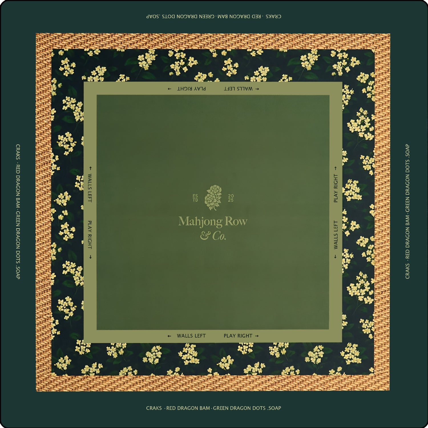 The Table Mat for a Mahjong playing surface