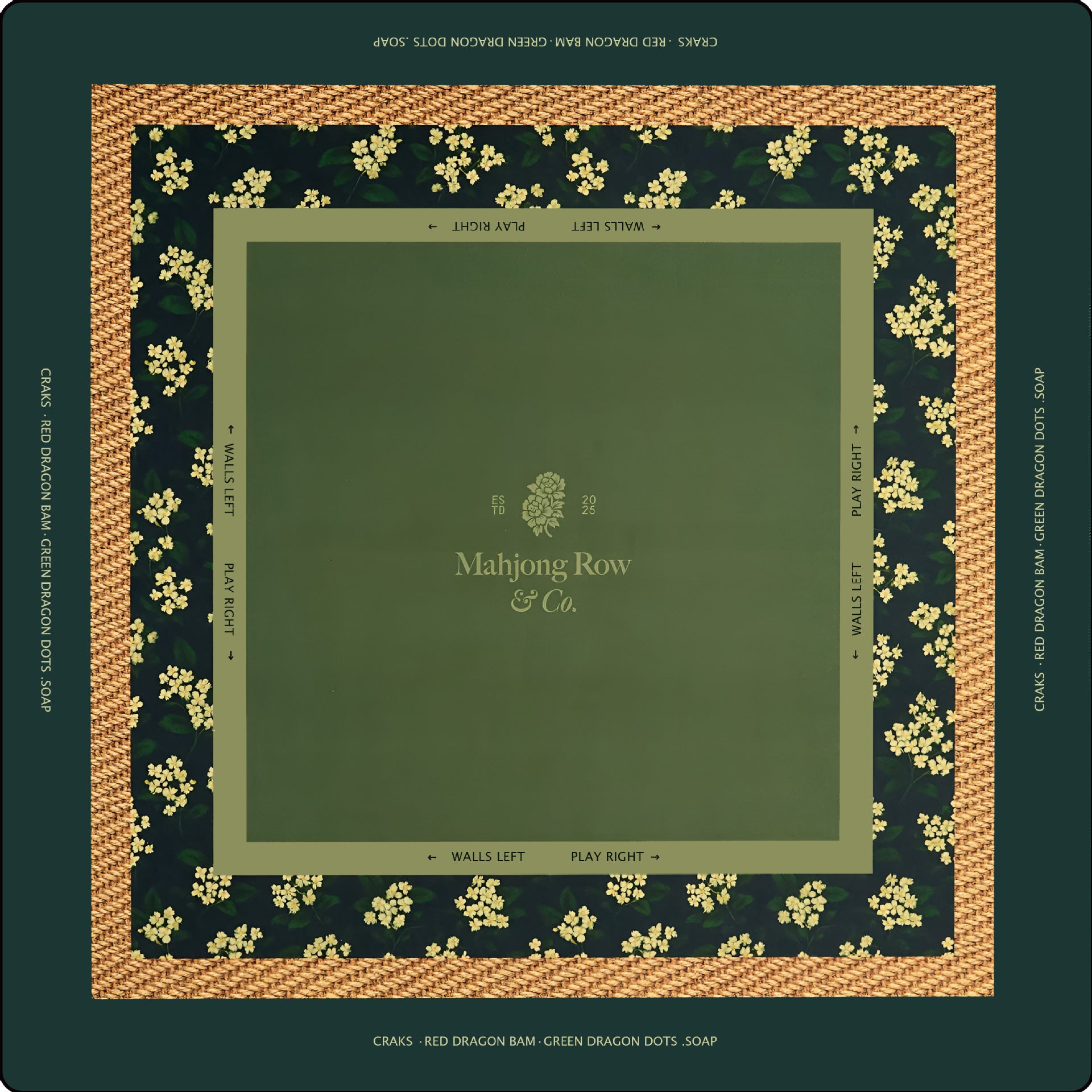 The Table Mat for a Mahjong playing surface