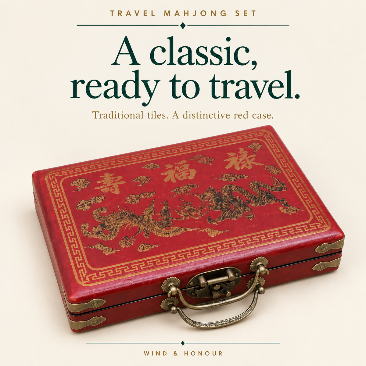 Travel Mahjong Set with Case