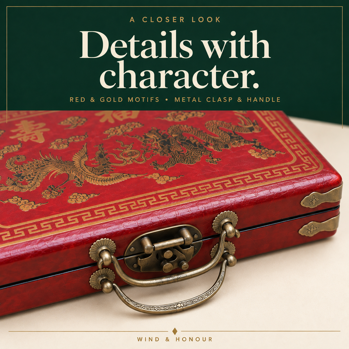 Travel Mahjong Set with Case