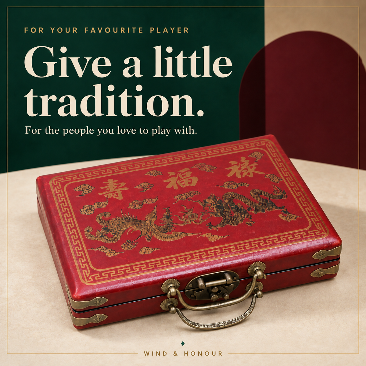 Travel Mahjong Set with Case
