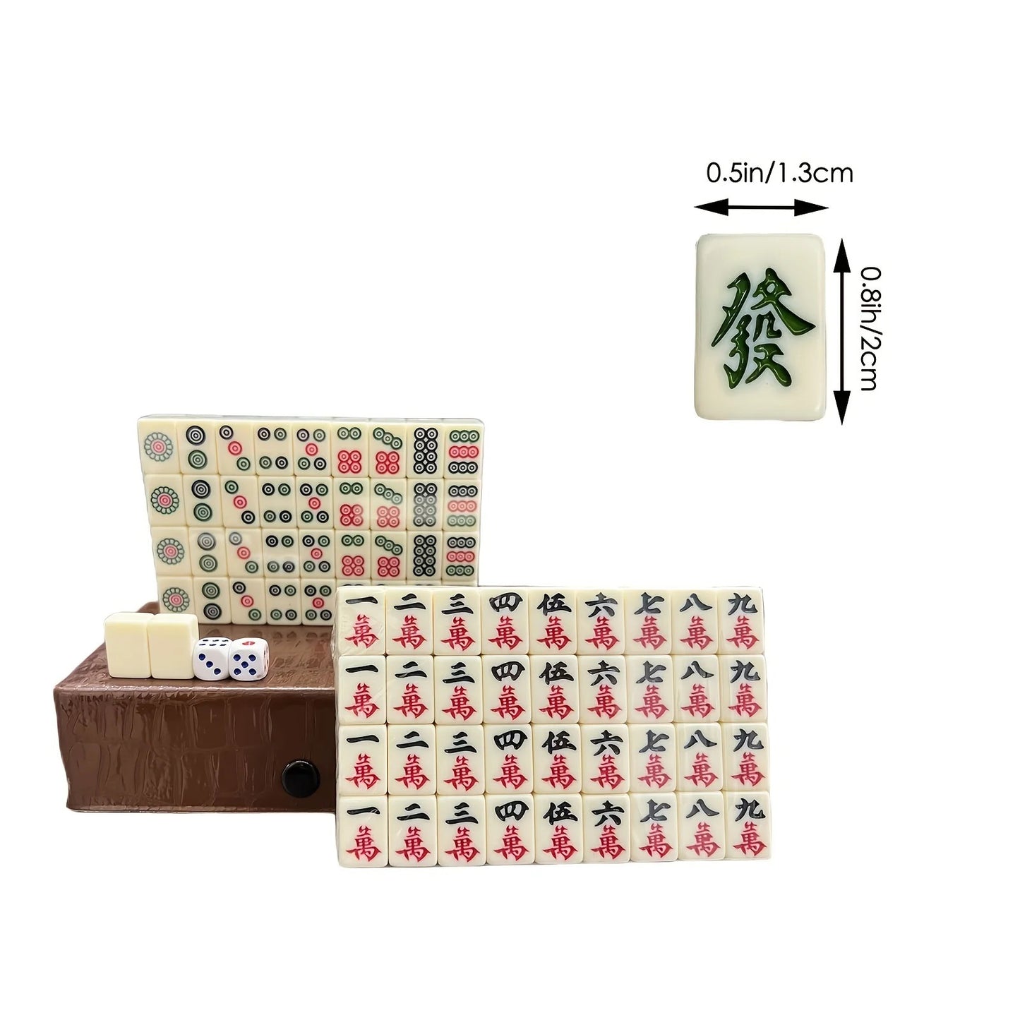The Club Set Mahjong tiles and compact case